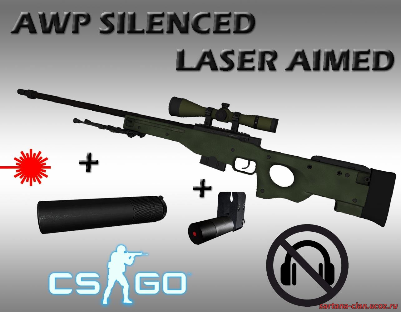 AWP Silenced+laser a...